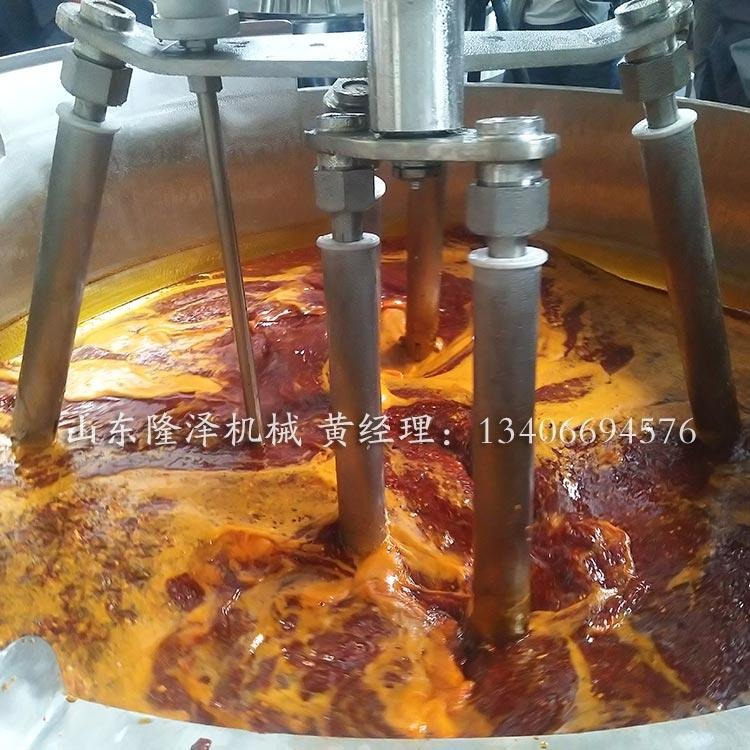 加刮板的搅拌锅 大型火锅底料炒锅 番茄酱料翻炒设备 山东机械设备