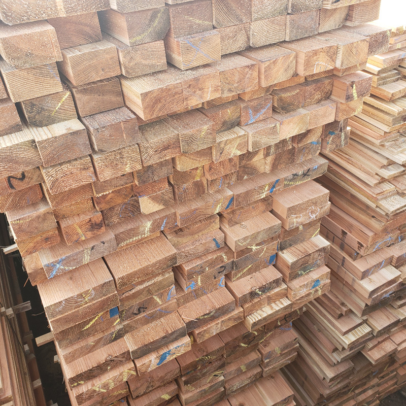 木材加工厂直销日本柳杉木方实木杉木条厂房改造杉木屋面板示例图6
