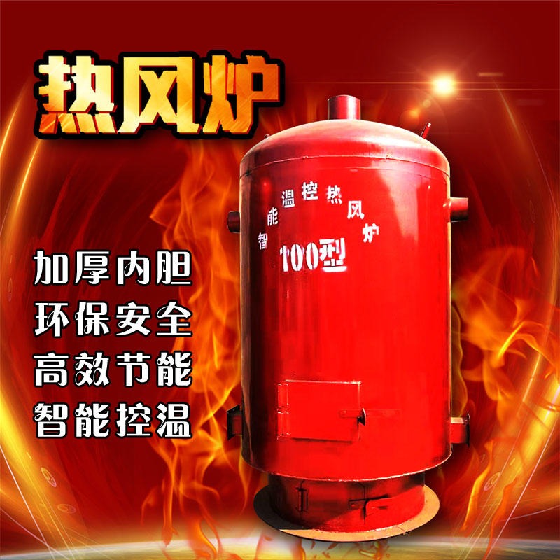 热风炉 可干烧的立式燃煤暖风炉 节能环保型智能控温的干柴采暖炉