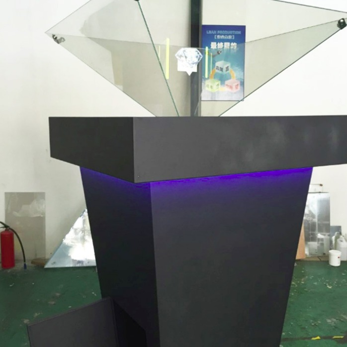 DILONE 深圳全息投影设备 全息投影展柜 360全息展示柜 3D广告机  AW-ZG01图片