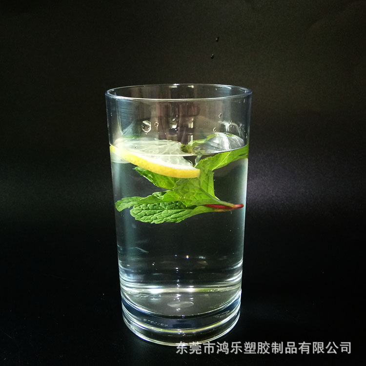 PC透明直身塑料杯厂家生产批发圆筒塑胶杯270ml亚克力塑料果汁杯示例图13