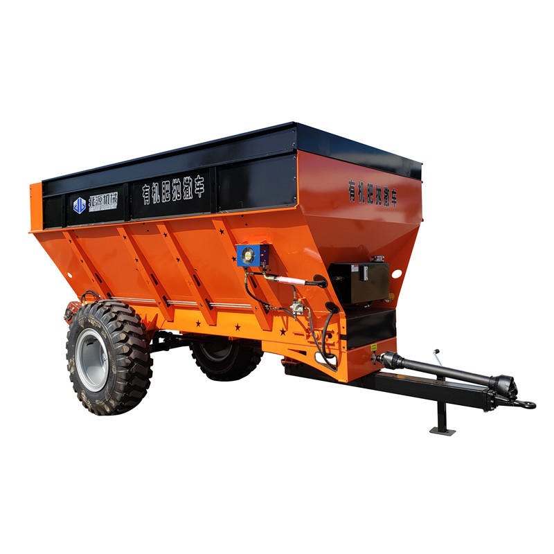 河南颗粒肥撒肥机供应   12方圆盘式撒肥车  北源机械有机肥撒肥机