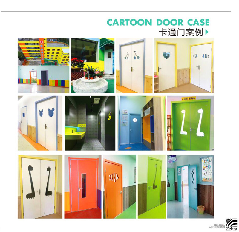 厂家直销彩色幼儿园门 隔音幼儿园门 幼儿园专用门示例图7