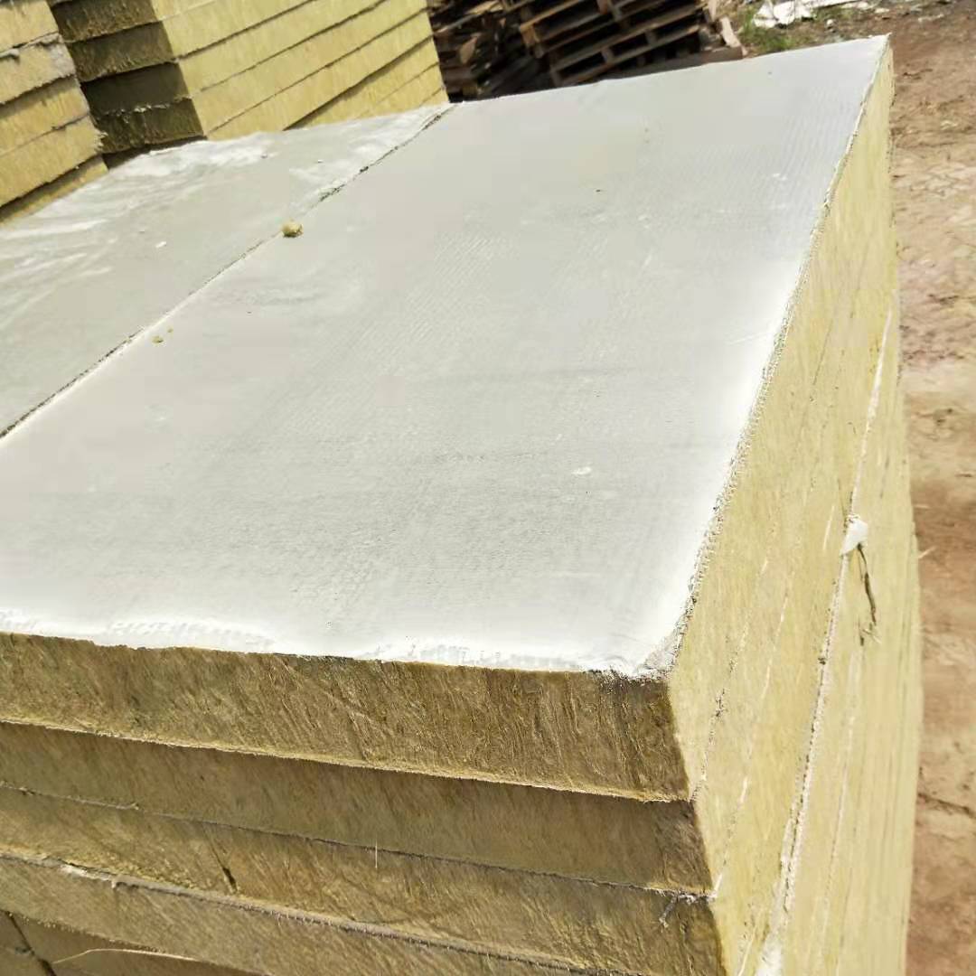 山西省备案 带塑料膜岩棉复合板 40厚竖丝复合岩棉板 竖丝岩棉板示例图7