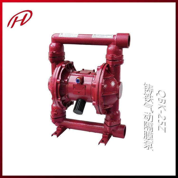 油漆专用泵QBK-40气动油漆专用泵 QBY-40气动隔膜泵 铸铁配F46气动隔膜泵希伦牌图片