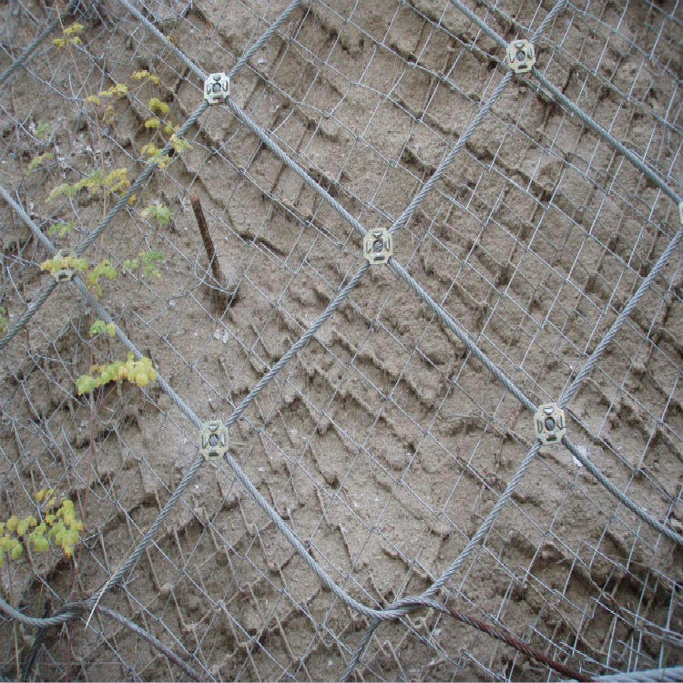 亚奇护坡人工植草铁丝网 山体防落石主动防护网  绿化边坡勾花网