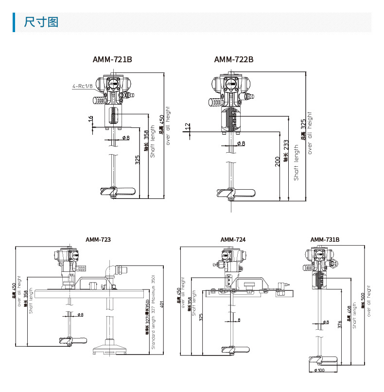 日本岩田小型气动搅拌器AMM-721B 油漆搅拌器 液体自动搅拌机示例图5