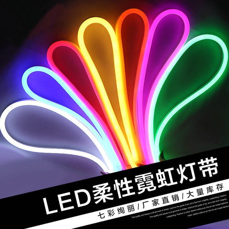 中吴 LED柔性霓虹灯带 低压12V广告招牌造型装饰灯 防水软灯条 LED灯带图片