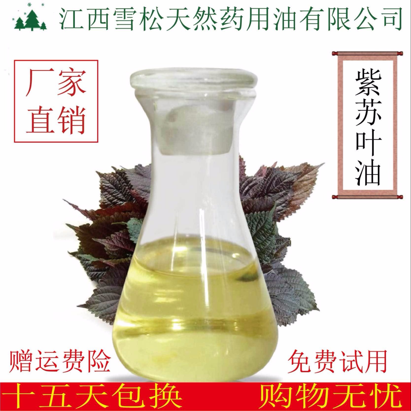 紫苏叶油 天然植物提取紫苏叶精油  江西雪松现货供应图片
