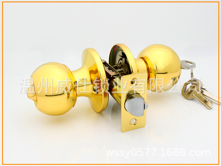 厂家直销 607GP 三杆球形锁 房门 浴室 通用锁 优质厂家 五金锁具示例图4