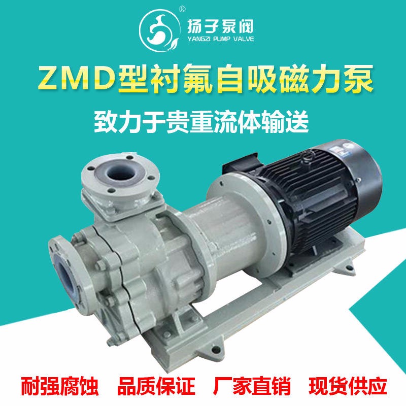 ZMD型氟塑料自吸泵 衬氟自吸泵 耐腐蚀自吸泵 磁力自吸泵 无泄漏 大功率