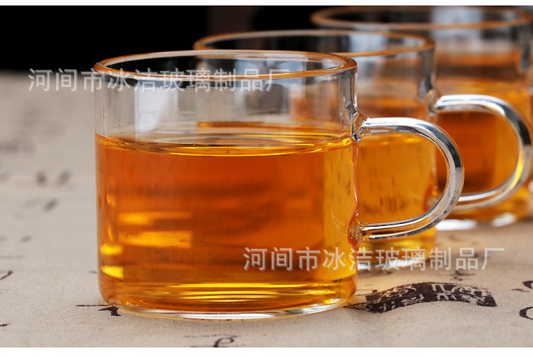 批发加厚玻璃品茗杯咖啡杯花茶单层杯功夫茶具小号品茶杯120ml示例图8