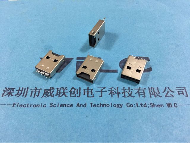 USB公头+tf卡座二合一 OTG带卡座USB公头图片