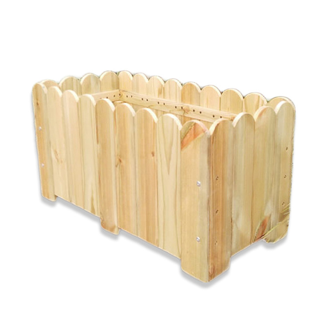昌盛木质花箱 长方形种植箱  尺寸可定 原木色  货号a12   尺寸5006001000
