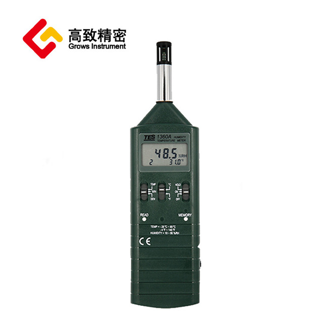 泰仕TES-1360A数字式温湿度计 温湿度记录仪