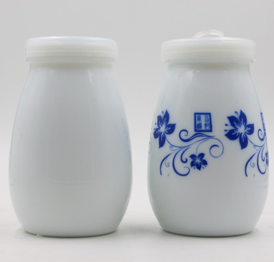 乳白酸奶瓶 老北京酸奶 布丁瓶 瓷瓶酸奶厂家 200ml 白瓷瓶示例图4