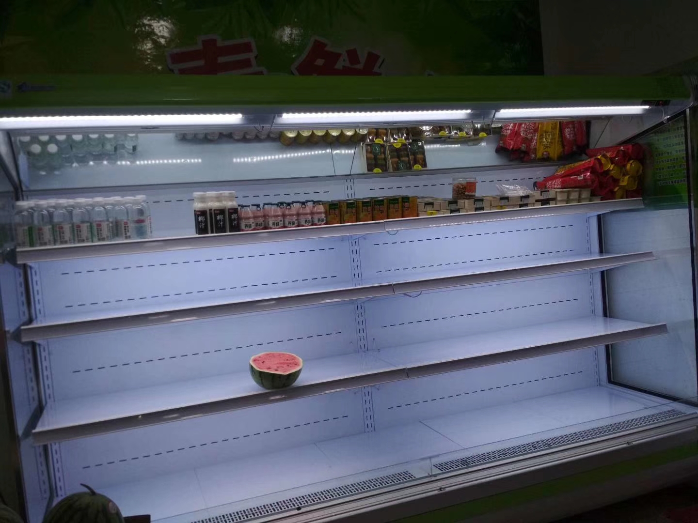 佛山直冷鲜肉柜超市蔬菜冷藏风幕柜未来雪冷柜