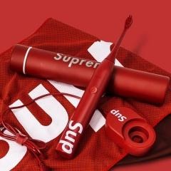 红素新年礼品声波式电动牙刷个人护理套装可定制logo 500件起订不单独零售