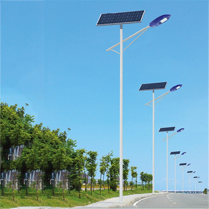 龙岩马路照明路灯批发 120W锂电池太阳能路灯报价 勤跃7.5米公园LEd路灯