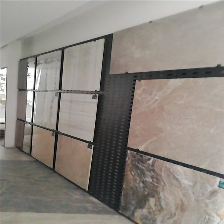 株洲600瓷砖展示架   800陶瓷货架展示板厂   永州瓷砖地砖挂网挂板