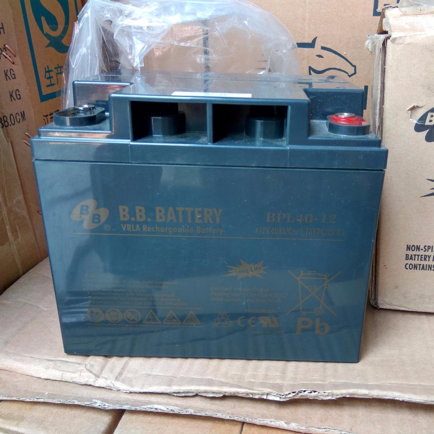 美国BB蓄电池BP40-12  美美12V40AH 报价 厂家直销 现货供应 台湾BB蓄电池参数报价图片