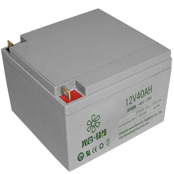 现货 光合硅能蓄电池12V40AH 铅酸免维护电池 直流屏 后备电源 风能发电机专用储能型