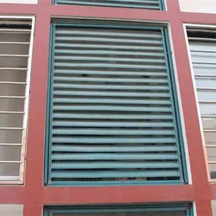 铝合金百叶窗 小区空调罩安装 空调网格围栏 空调围挡安装生产厂家