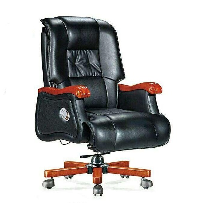重庆辉灿办公家具厂专业定制大班椅老板椅总裁办公椅实木皮椅旋转升降