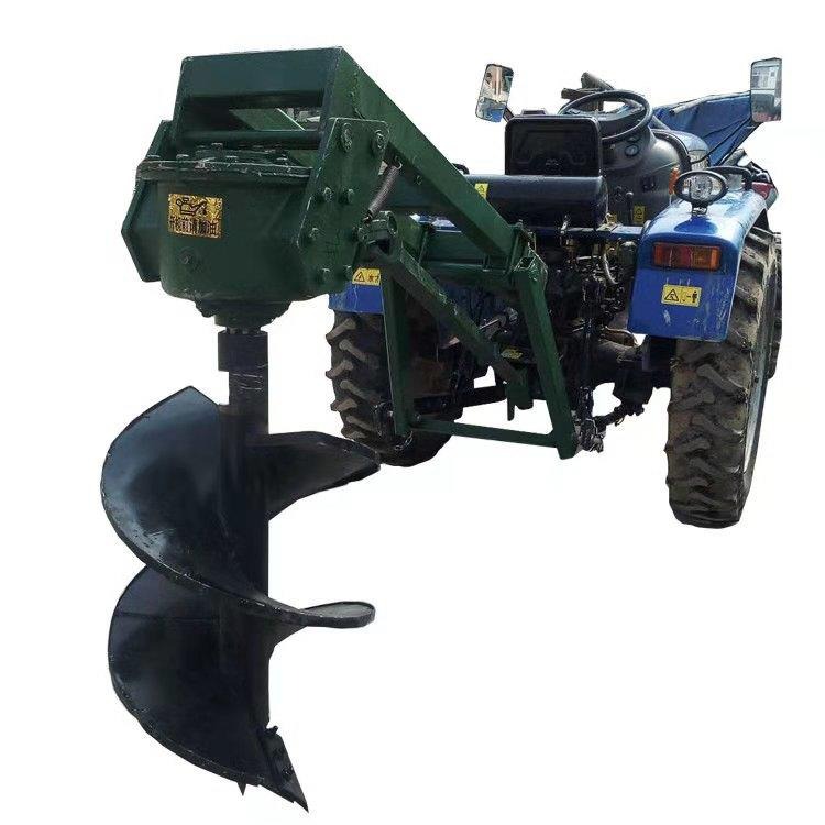 拖拉机后置撒肥尺撒粪尺 化肥抛撒机挖坑机两用 栽树苗的挖坑机