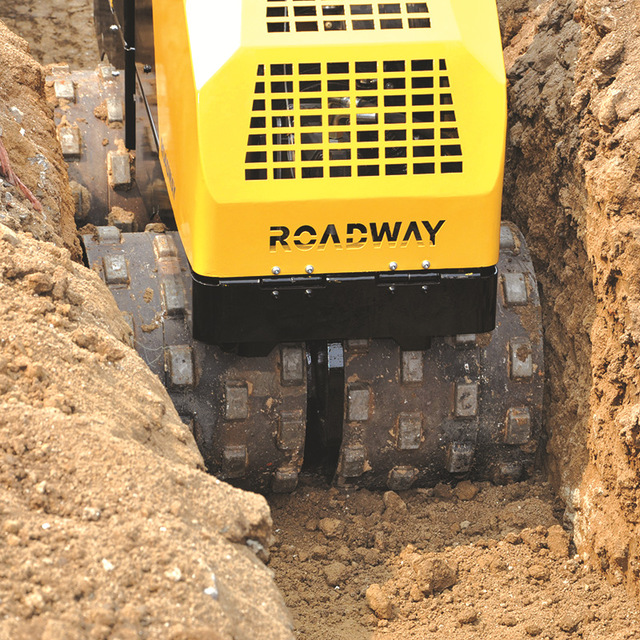 泥土压路机回填土压路机 路得威品质保证遥控式沟槽压实机
