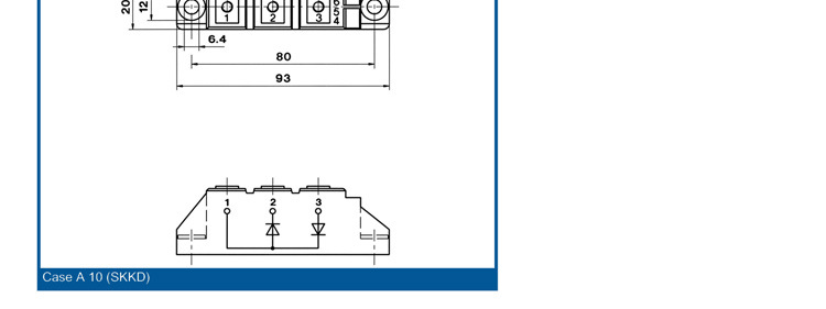 西门康外形模块 SKKD92/16E SKKD92 整流管模块 交直流电机控制用示例图16