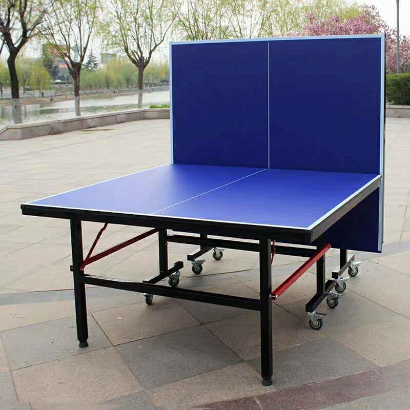 室内乒乓球台折叠带轮乒乓球台标准高密度板球台室内训练乒乓球桌