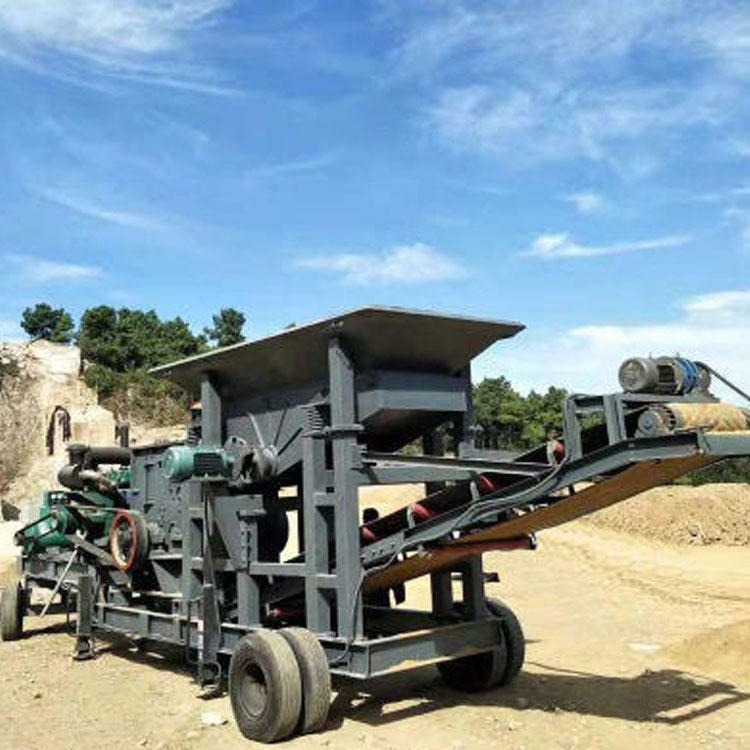 汇丰机械建筑垃圾破碎机 移动石料制砂生产线 大型移动破碎站厂家供应