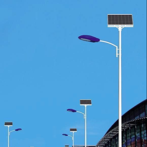乾旭照明led太阳能6米7米8米路灯 8米太阳能路灯 led路灯锂电一体化路灯