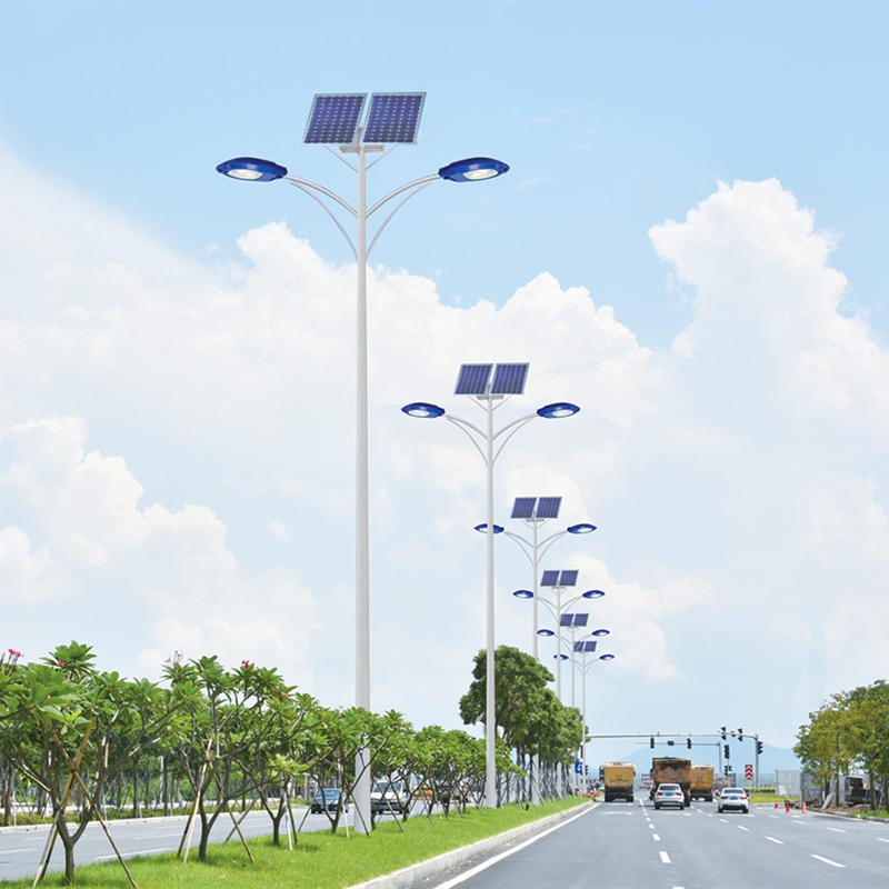佛冈7米工程路灯  小区马路灯改造翻新  太阳能路灯工程图片