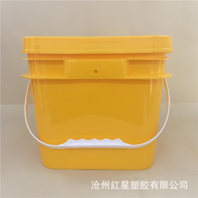 红星厂家专业加工定制  塑料桶 10升方形涂料桶  塑料桶水桶  化工桶  油桶