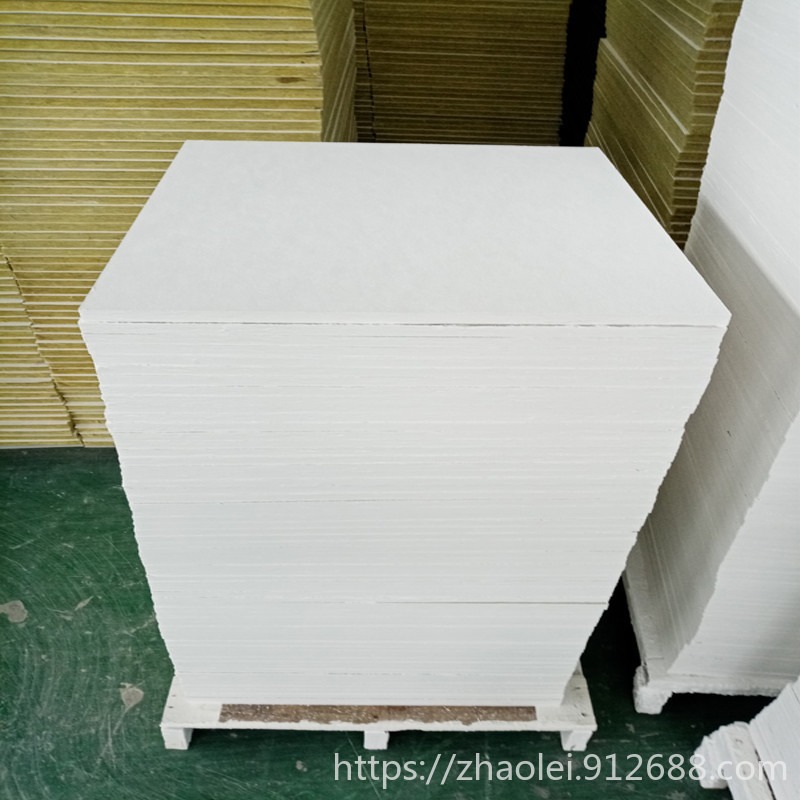 十年厂家天花板 平面白色玻纤吸音板 防火岩棉玻纤复合板 豪亚岩棉 大量供货