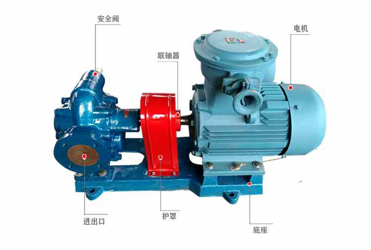 厂家批发 齿轮式抽油泵kcb-300燃油机油输送泵 kcb300齿轮泵示例图4