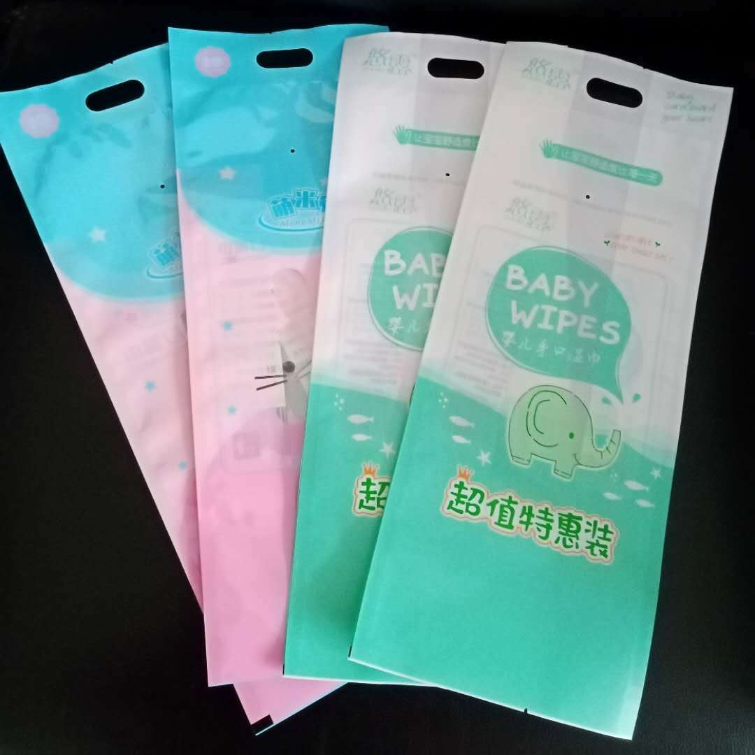 塑料袋 湿巾袋 干巾袋 湿巾盖 瑞隆包装 五连包婴儿湿巾袋图片