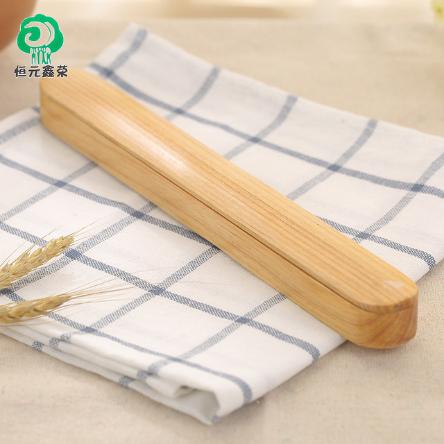 日式筷子盒木筷子盒便携式餐具盒礼品木筷子盒单双装整木抽拉木质筷子收纳盒便携筷子盒