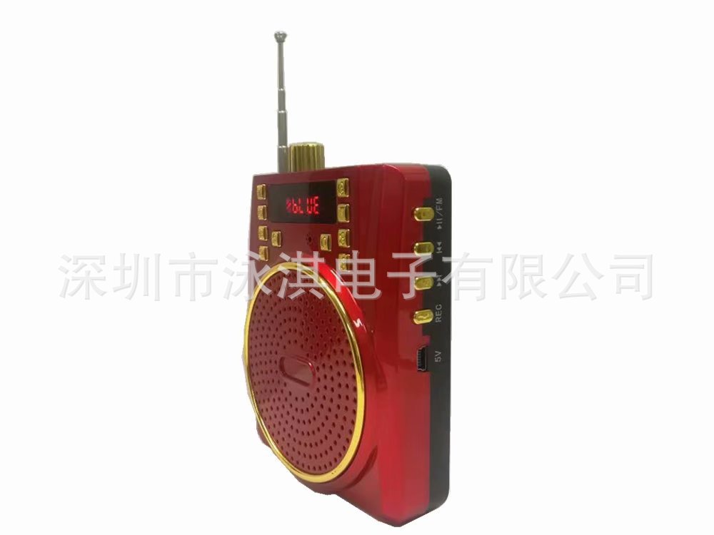 扩音器工厂 便携式多功能扩音器小蜜蜂扩音器听戏机 老人听戏机示例图4