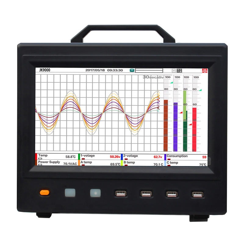 金科温度记录仪 多路温度测量仪 JK9000-8多路数据记录仪