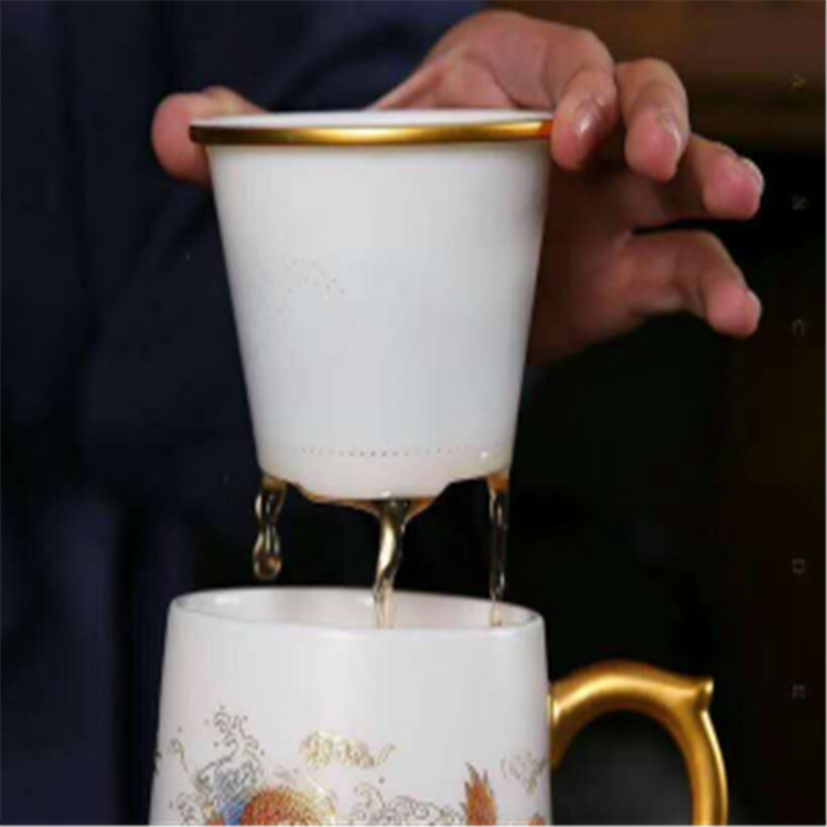 景德镇陶瓷茶杯办公杯 景德镇陶瓷办公杯 亮丽陶瓷