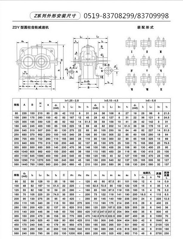厂家直销ZDY450-2.24-1圆柱齿轮减速机及配件示例图2