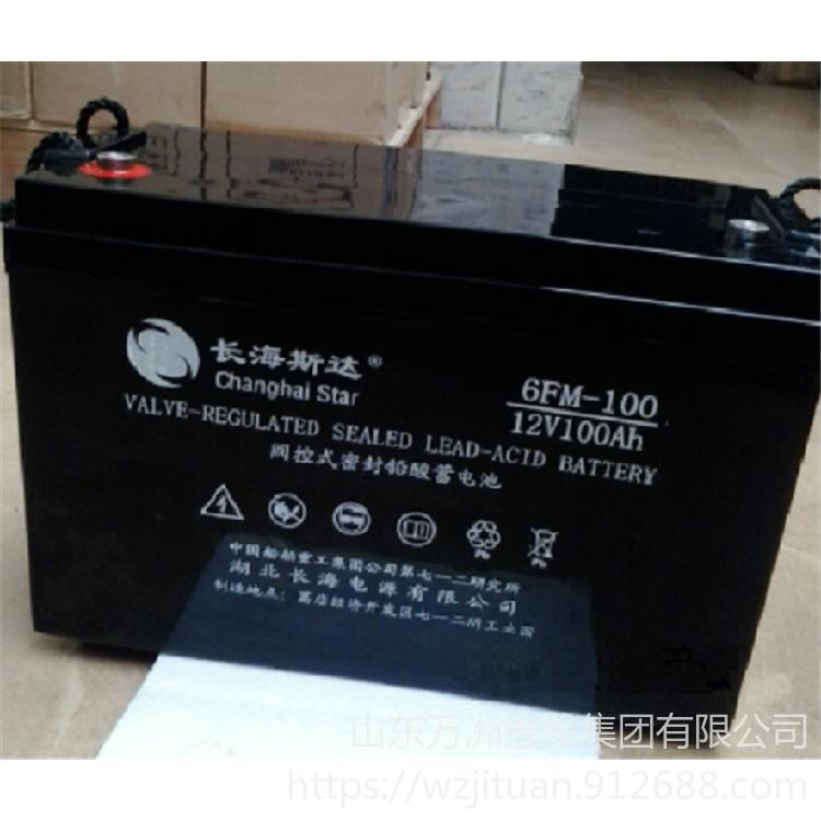 长海斯达蓄电池6FM-100 阀控式铅酸蓄电池12V100AH 太阳能风能发电应急电源专用 现货供应