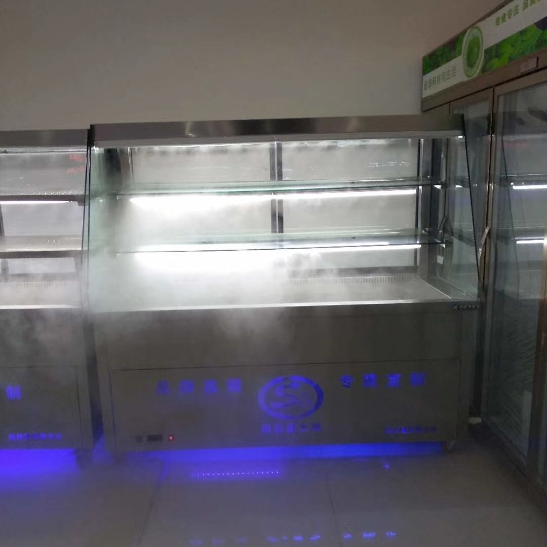 后补式冷柜 一层冷柜二层喷雾 自助餐火锅专业供应后补式展示柜 未来雪-WLX-HGG-36