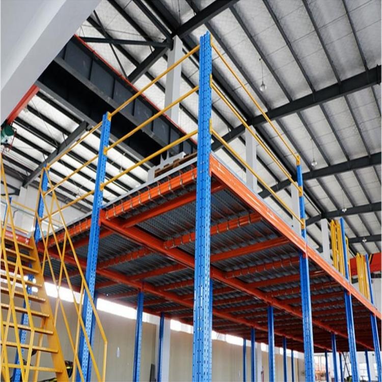 厂家定做二层钢平台 森沃仓储 库房货架 仓库钢平台 质量保证