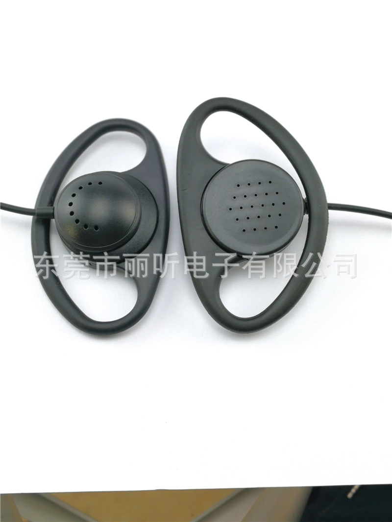 厂家直销耳挂式耳机单声道导游语音播放MP3MP4容易携带式外贸耳机