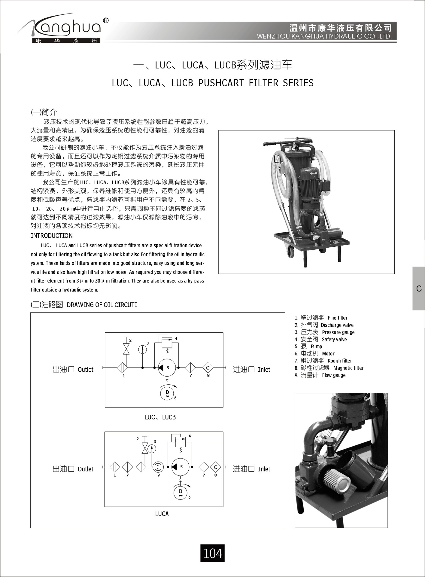 供应滤油车LUC-63*10/20/30， 精细滤油小车 三级过滤滤油车示例图1