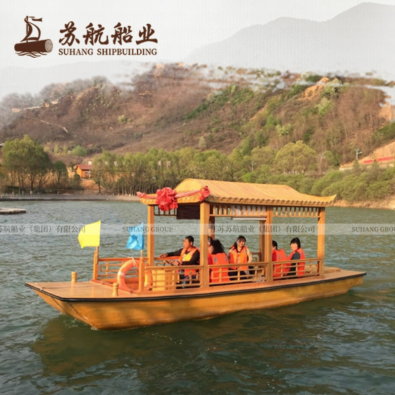 苏航船业制造内河观光船 观光木船 高品质木船